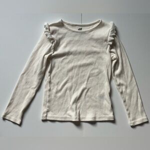H&M Girls’ Ruffle Long Sleeve Top - Size 6X/7